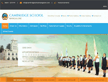 Tablet Screenshot of cambridgeschoolmangalore.com